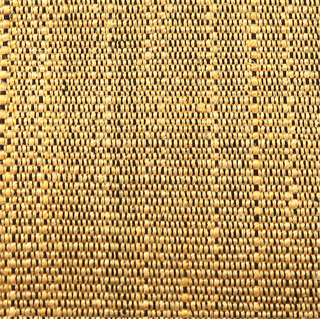 八寸名古屋帯(紬) 帯丈480cm カジュアル 開き仕立て 全通 Sランク 正絹 無地 黄系 1224-03735