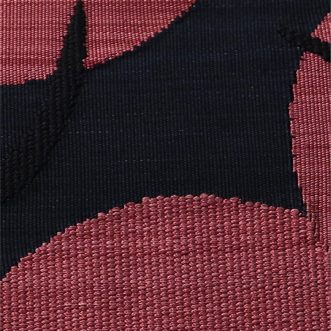 八寸名古屋帯 帯丈356cm カジュアル 松葉仕立て ポイント柄 帯芯なし Aランク 正絹 創作柄 紺系 1224-03509