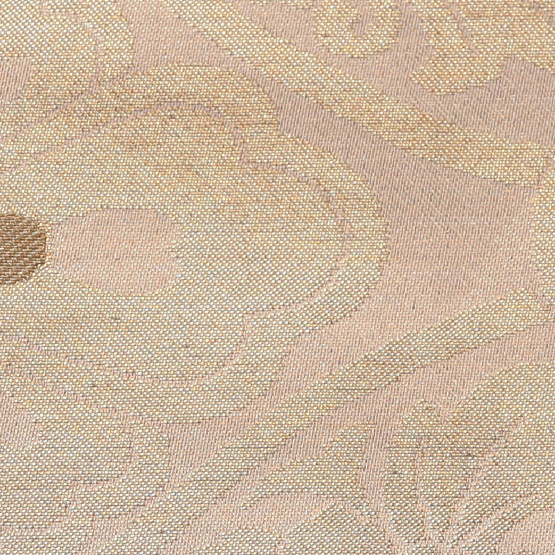 九寸名古屋帯 帯丈340cm セミフォーマル 名古屋仕立て 六通 Aランク 正絹 花菱 金系 1224-03205