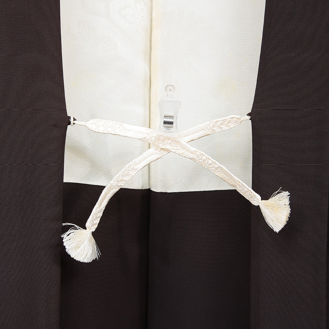 羽織 袷 身丈77cm 裄丈62cm 正絹 Sランク カジュアル Sサイズ 紐あり 茶道具 茶系 RP 1232-15310