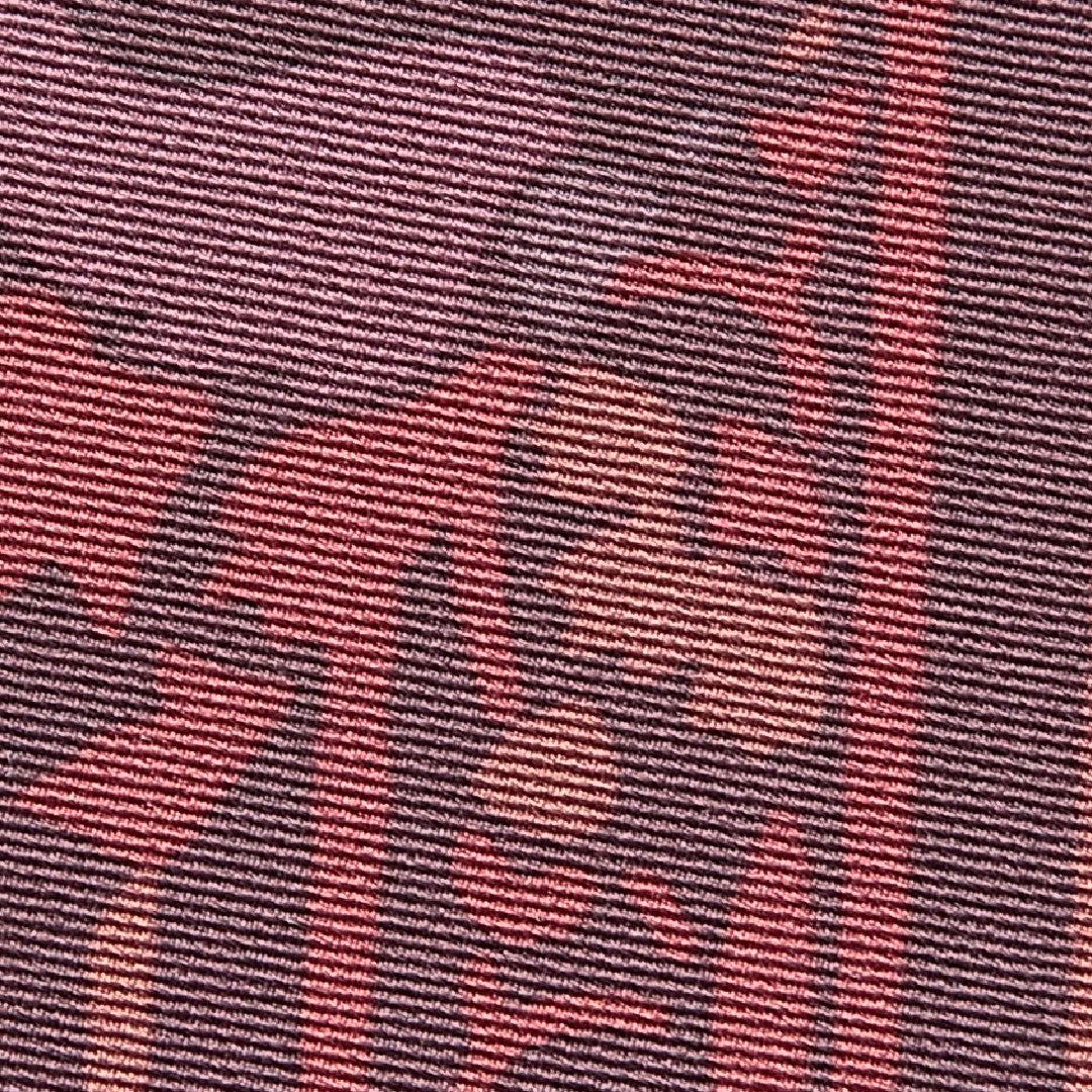 道行コート 袷 身丈86cm 裄丈66cm 正絹 Sランク Mサイズ フォーマル ポケットあり 唐草 縞 紫系 1263-15136