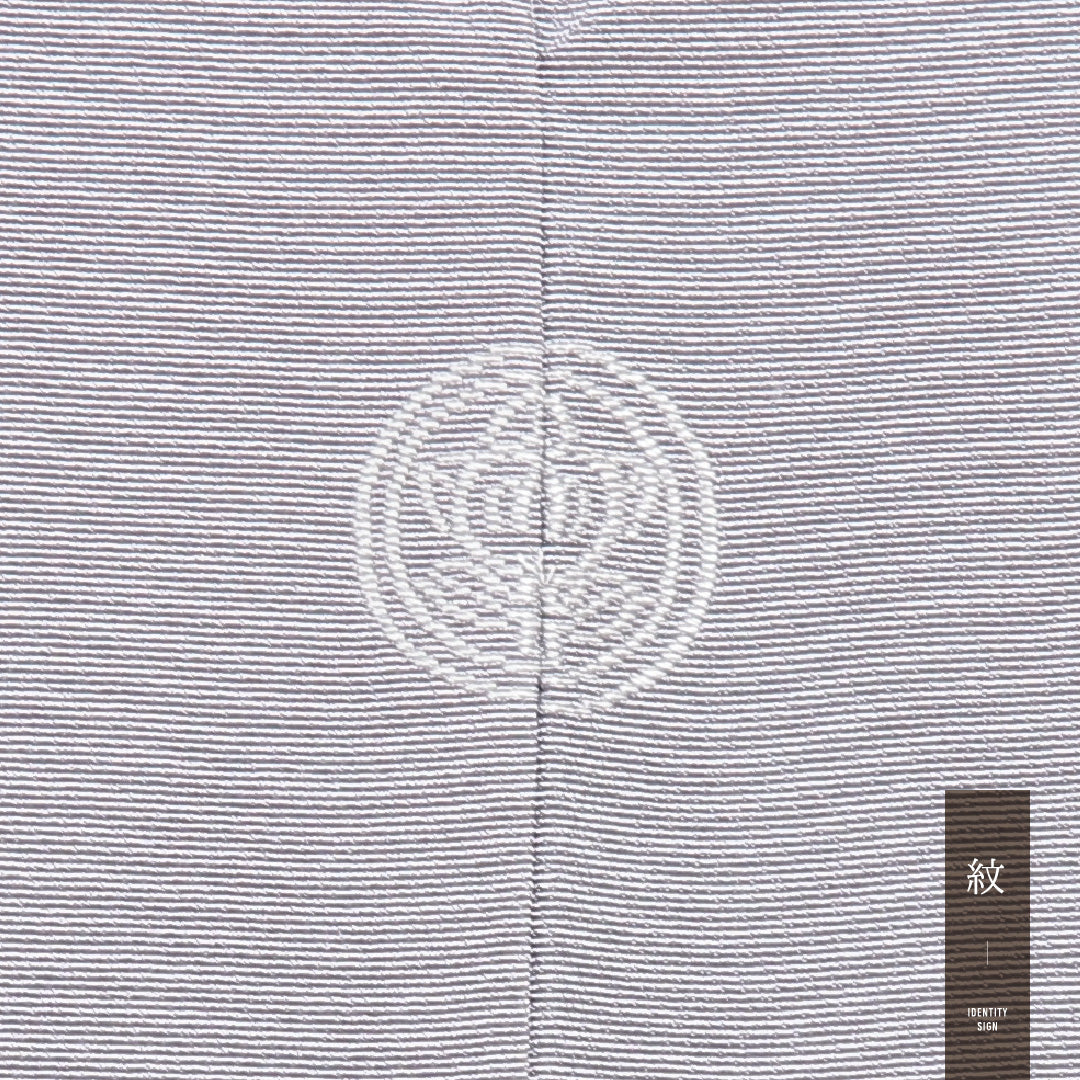 付下げ 袷 身丈163cm 裄丈65cm 正絹 Cランク Lサイズ 広衿 一つ紋(丸に橘) セミフォーマル 笠松 ぼかし染 金駒刺繍 グレー系 1261-16425