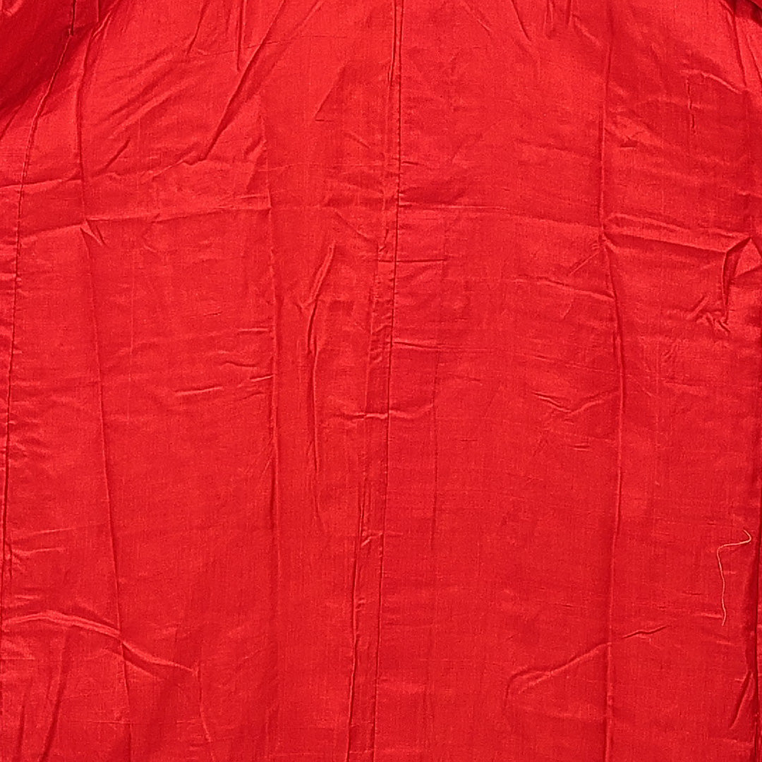 アンティーク 長襦袢 袷 身丈125cm 裄丈60cm 正絹 Aランク Mサイズ 花柄 赤系 RP 1239-15398
