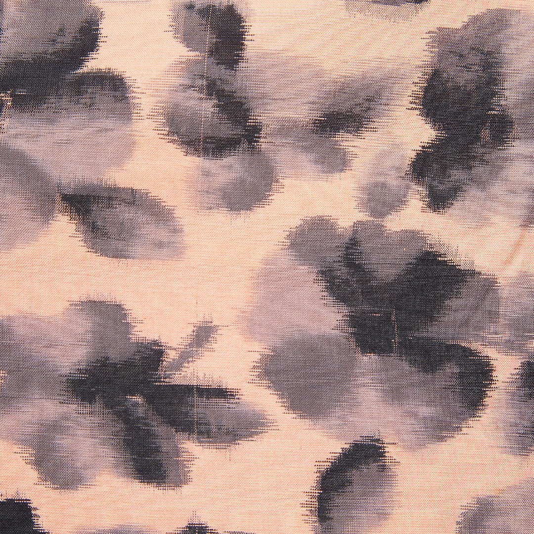 アンティーク 紬(銘仙) 袷 身丈150cm 裄丈62cm 正絹 Cランク Sサイズ 広衿 花柄 朱系 1216-15682