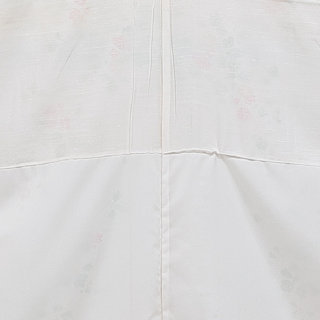 小紋 袷 身丈157cm 裄丈64cm 正絹 Sランク インフォーマル 広衿 Mサイズ 苺 黄系 RP 1221-16049