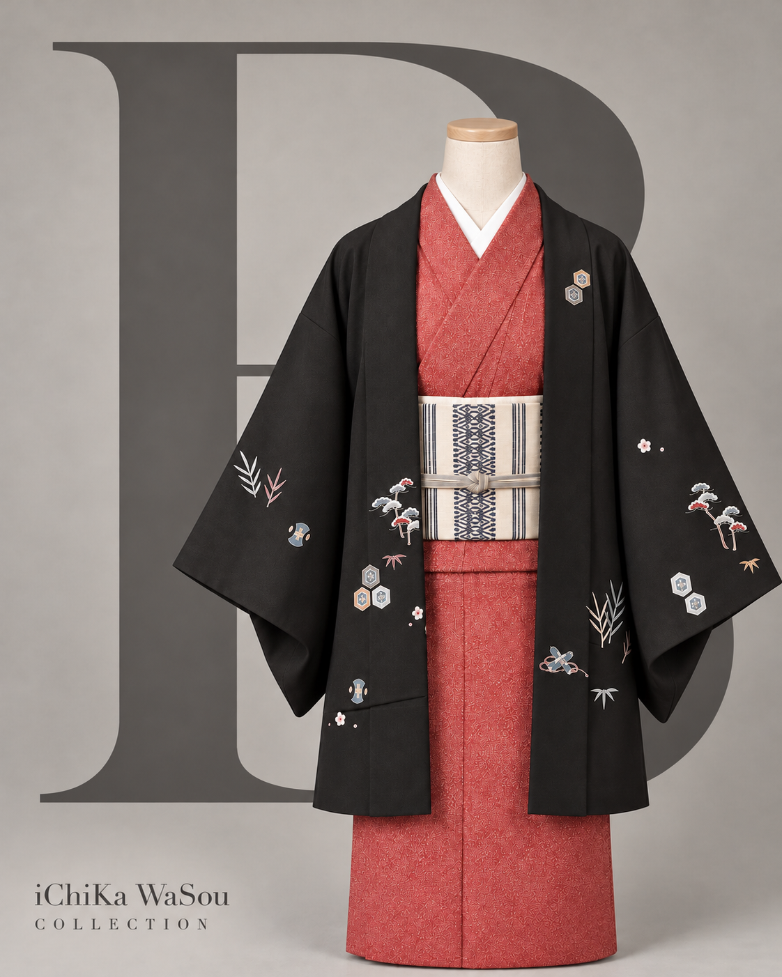 糸千花 羽織コーディネートのAIイメージ