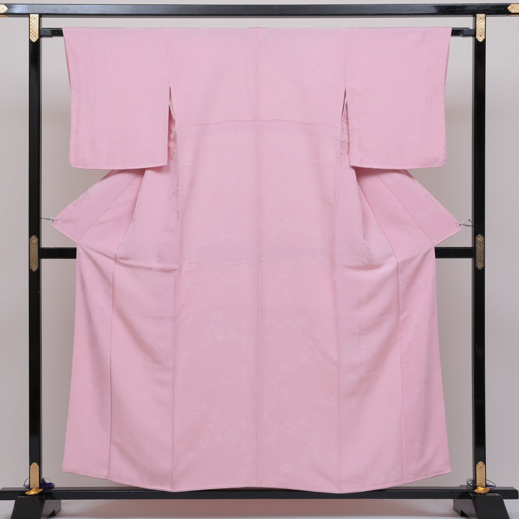 リサイクル着物 色無地 袷 身丈154cm ピンク系 正絹 美品 着物通販の糸 ...