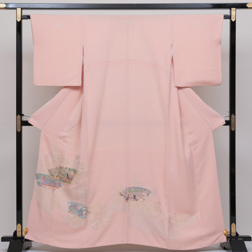 リサイクル着物 留袖（黒留袖・色留袖） 袷 身丈160cm ピンク系 正絹