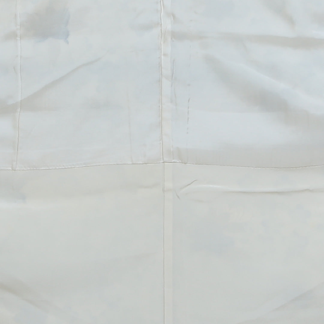 小紋 袷 身丈145cm 裄丈63cm 正絹 Cランク インフォーマル 広衿 XSサイズ 花柄 白系 LP 1221-00804