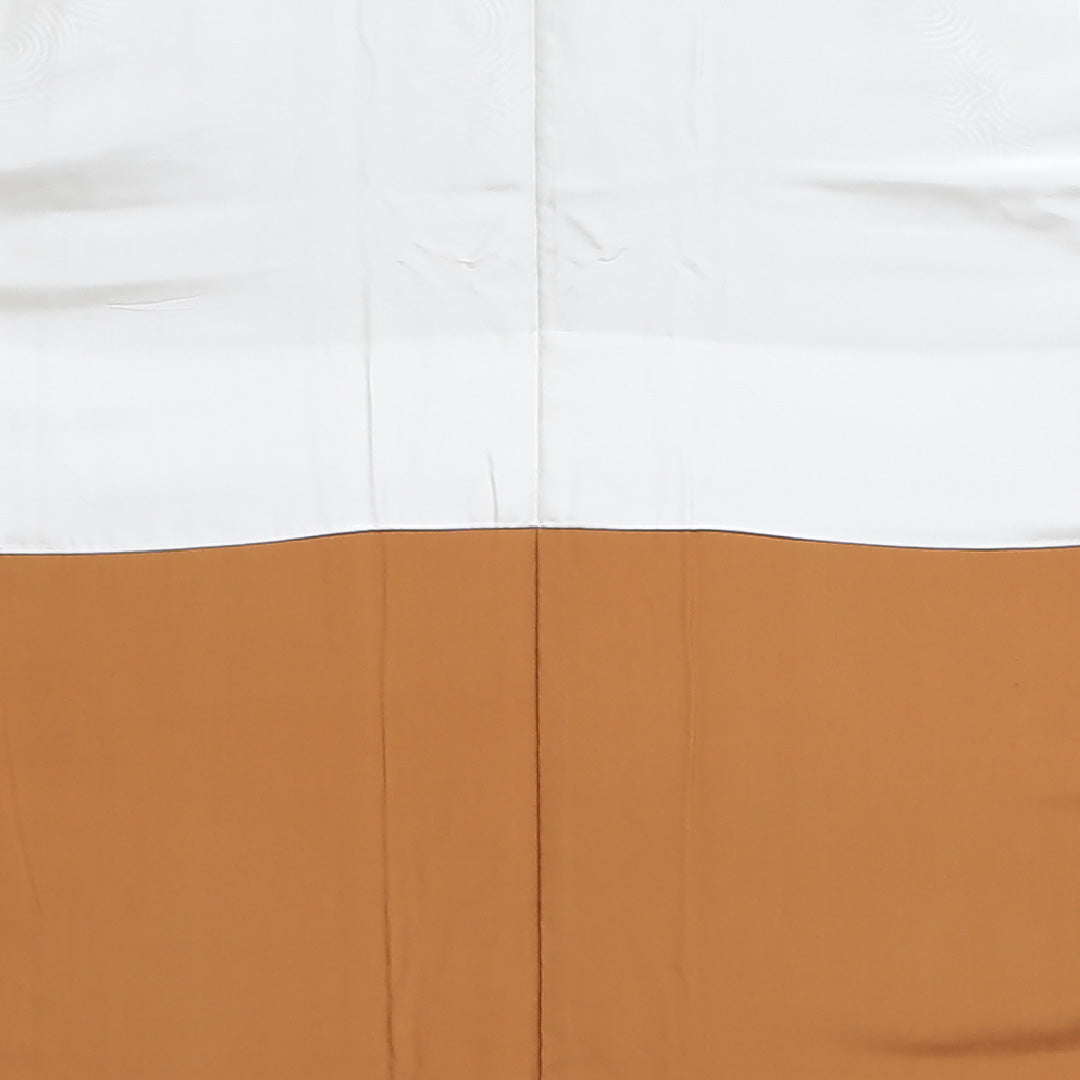 小紋 袷 身丈154cm 裄丈65cm 正絹 Sランク インフォーマル 広衿 Sサイズ 幾何学柄 緑系 SR 1221-00724