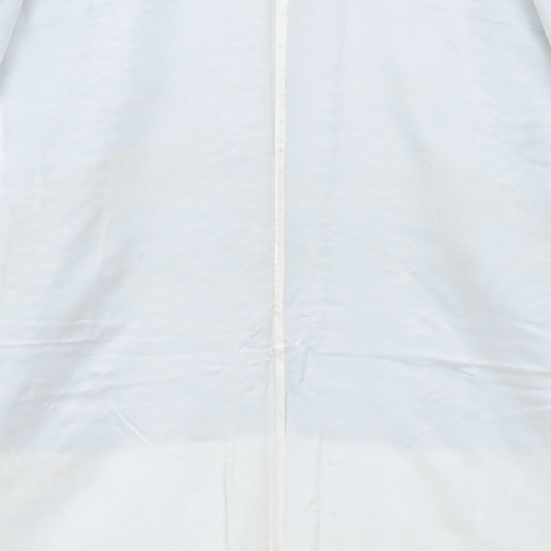 小紋 袷 身丈152cm 裄丈65cm 正絹 Aランク インフォーマル 広衿 Sサイズ 芝草 紺系 RP 1221-00541