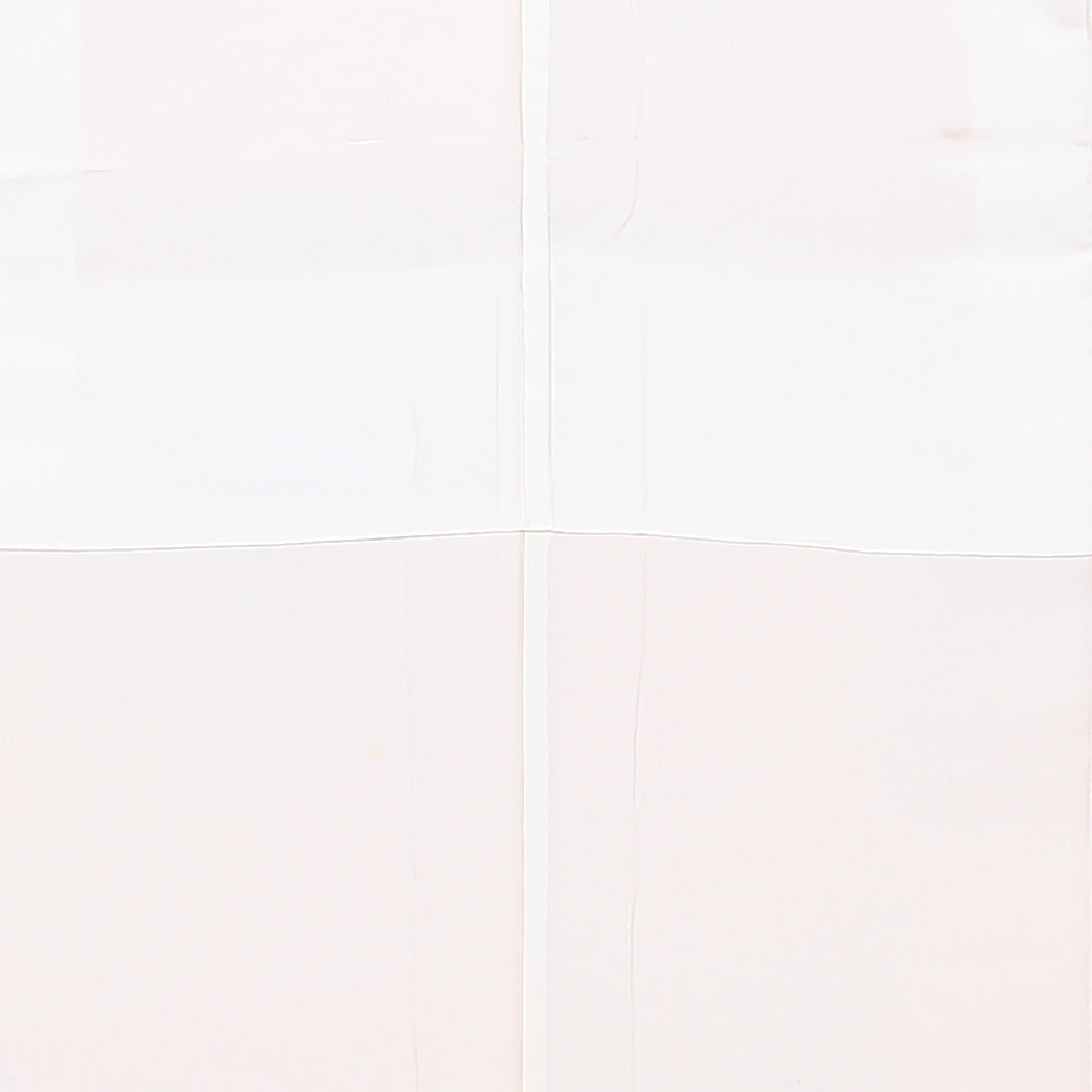 色無地 袷 身丈153cm 裄丈62cm 正絹 Bランク Sサイズ 広衿 インフォーマル ふくれ織 ぼかし染 朱系 1214-04910