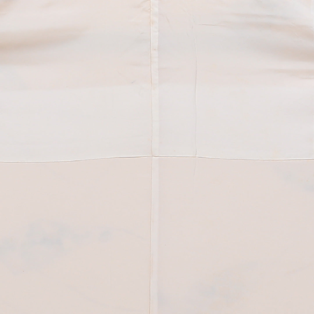 小紋 袷 身丈152cm 裄丈~62cm クリーム系 正絹 優品 建物 1215321500403