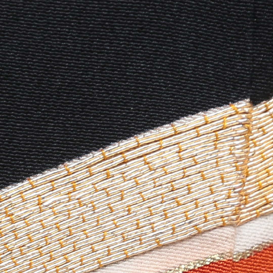 黒留袖 五つ紋 橘 身丈153cm 裄丈62.5cm Sランク 正絹 袷 広衿 S 金駒刺繍 金箔 花菱亀甲 エ霞 フォーマル 黒系 1211-F0145