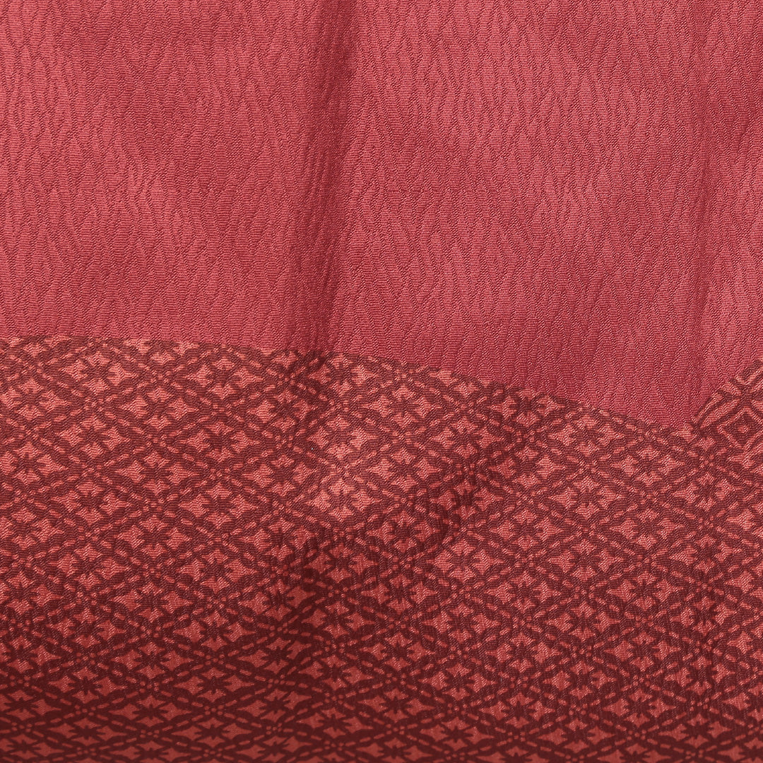 道行コート 袷 身丈84cm 裄丈63cm 正絹 Sランク Sサイズ フォーマル 絵羽コート 吉祥文様 有職文様 赤系 朱系 1263-05351