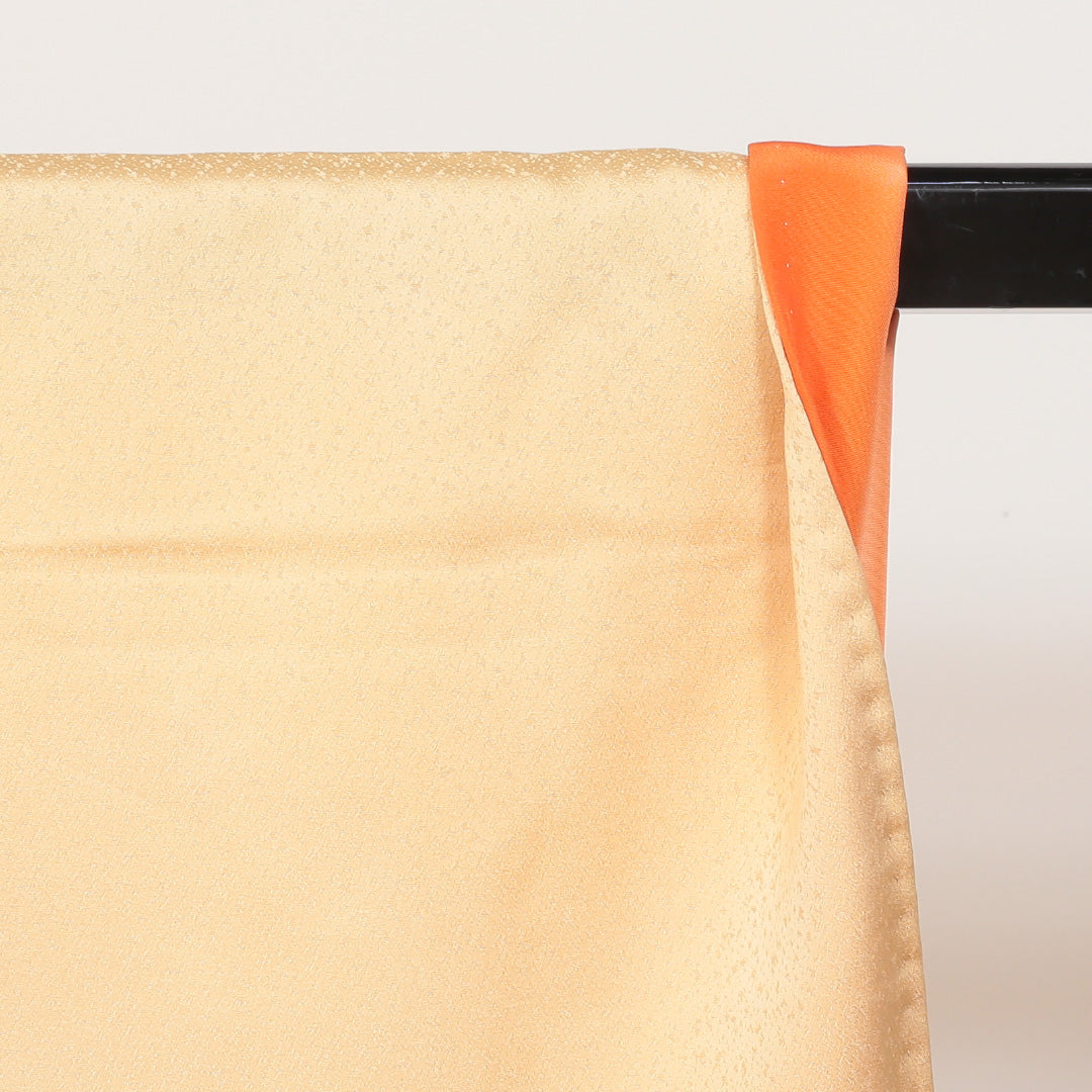 訪問着 袷 身丈159cm 裄丈35cm 正絹 Sランク Mサイズ 広衿 セミフォーマル 牡丹 クリーム系 朱系 1212-04101