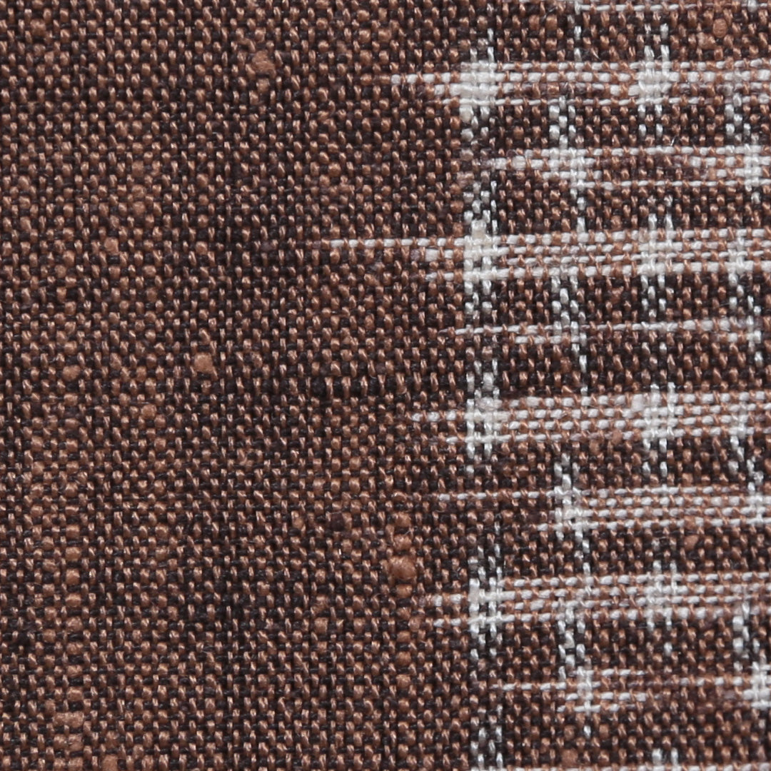 紬 単衣 身丈148cm 裄丈63cm 正絹 Sランク XSサイズ バチ衿 カジュアル 亀甲 茶系 1216-02576