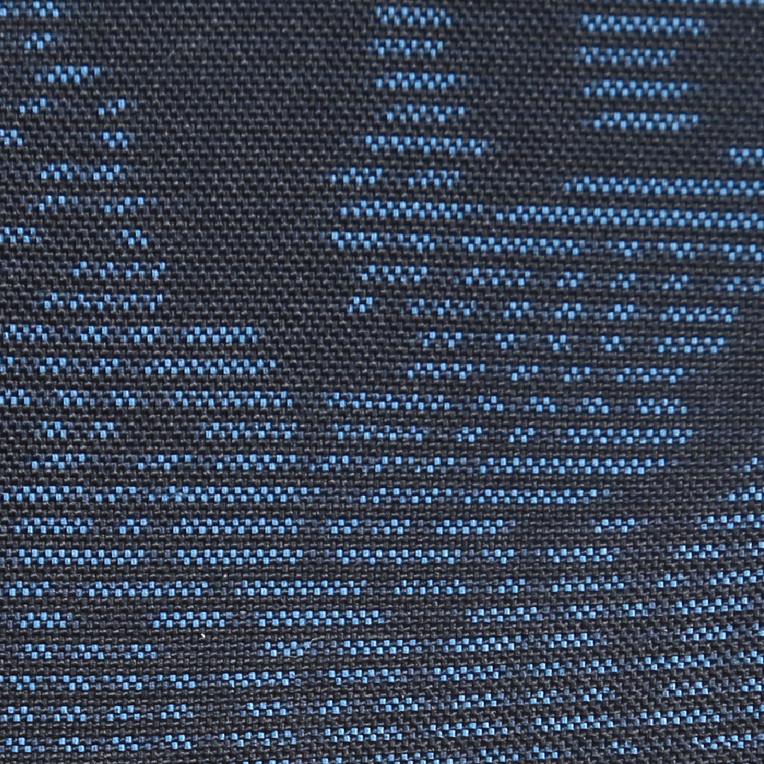 紬(大島紬) 袷 身丈153cm 裄丈64cm 正絹 Sランク Sサイズ 広衿 インフォーマル 緯総絣 コプト柄 紺系 1216-02699