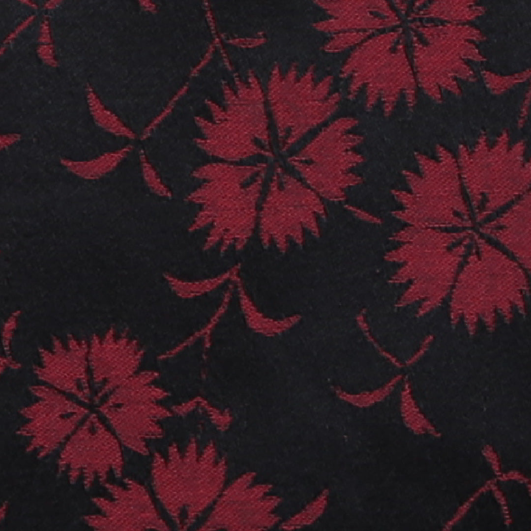 道行コート 洗える着物 袷 身丈116cm 裄丈64cm ポリエステル Sランク Mサイズ カジュアル 撫子 黒系 赤系 1263-05536