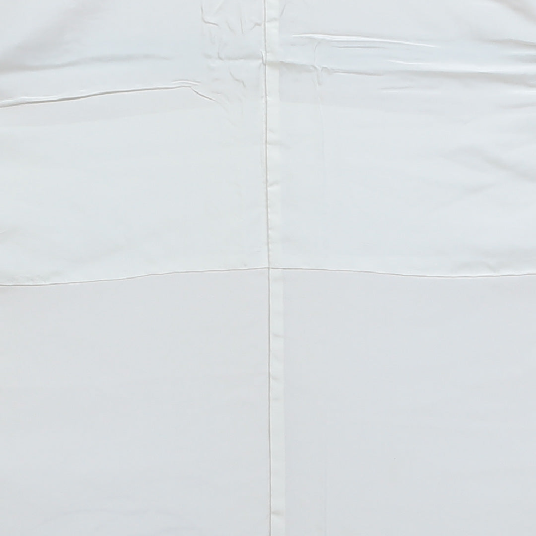 訪問着 袷 身丈158cm 裄丈64cm 正絹 Aランク Mサイズ 広衿 一つ紋(五三桐) セミフォーマル 紋意匠 植物柄 芝草 クリーム系 朱系 1212-04173