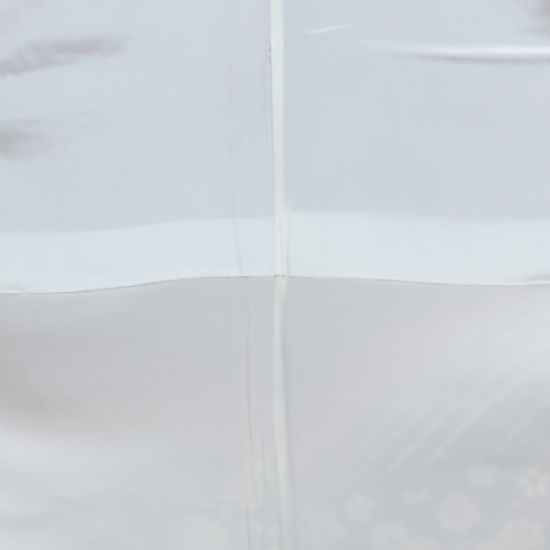 訪問着 袷 身丈158cm 裄66.5cm 正絹 茶系 Sランク 四季草花 遠山 通年柄 1212231400196