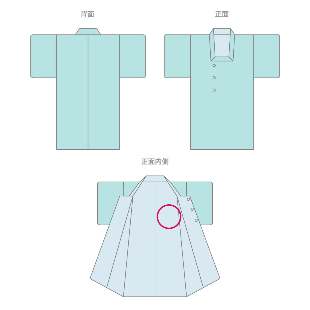 道行コート 身丈83cm 裄丈65cm M 正絹 ポケット有 紫系 Sランク 1217-00005