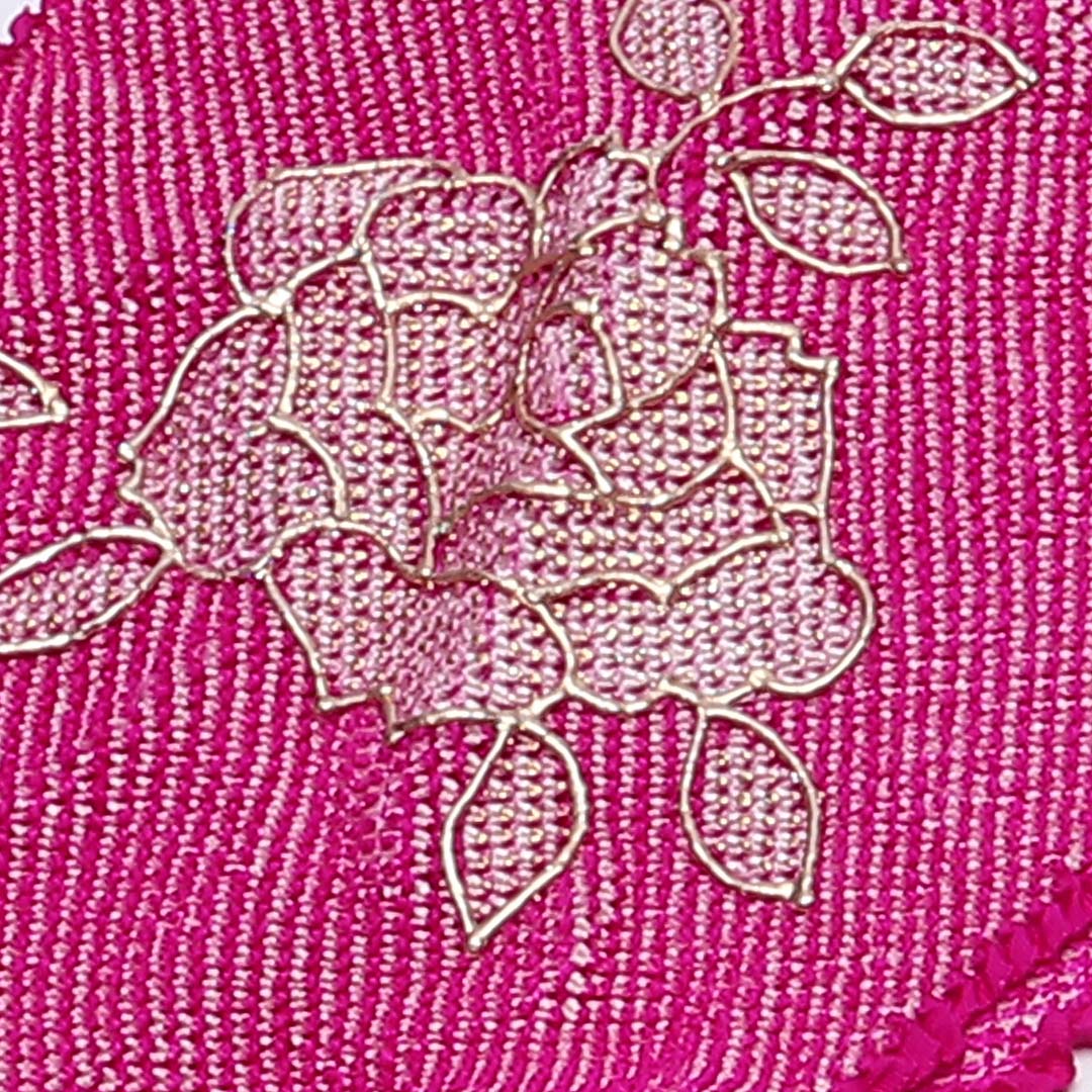 専用です☆本総絞り☆正絹☆刺繍着物と帯 中古・リサイクル 帯揚げ】 総絞り 正絹 Sランク 紫系 1230-00481