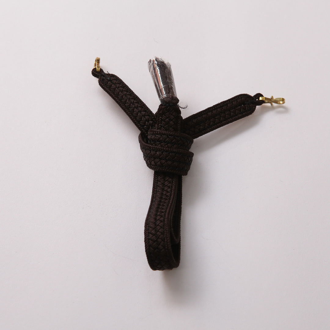 新古品 羽織紐 男性用 Nランク 礼装用 正絹 和装小物 茶系 1242-00961