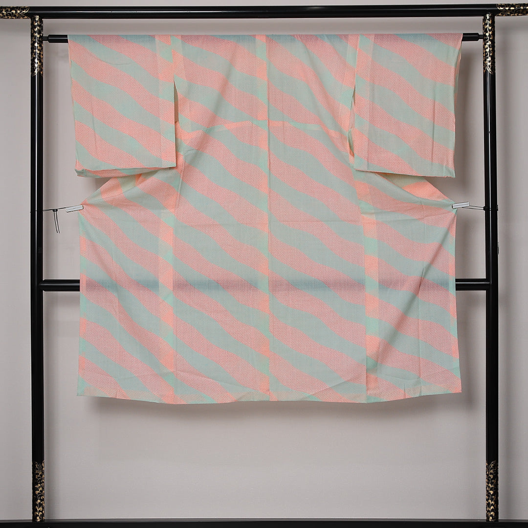 長襦袢 単衣 身丈123cm 裄丈62cm 正絹 Dランク Sサイズ 創作柄 多色系 LP 1239-12697