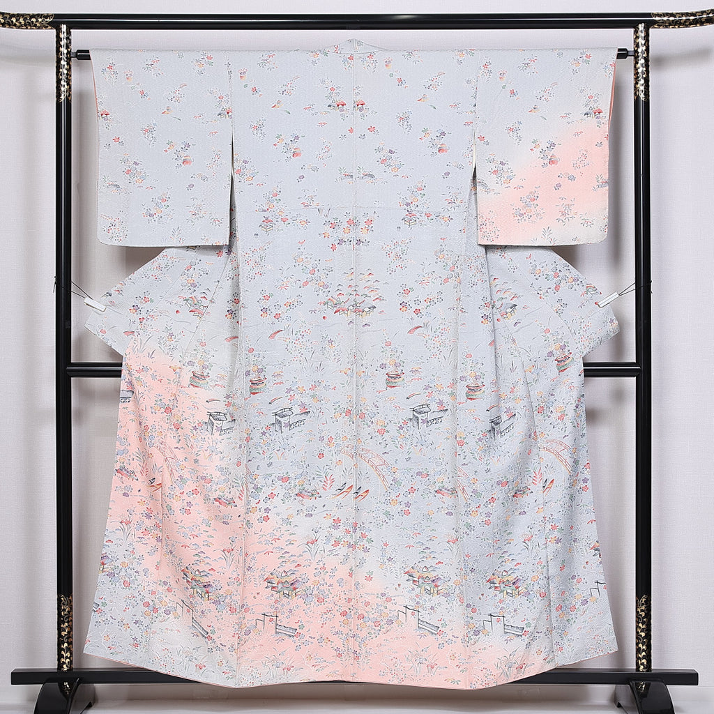 中古・リサイクル着物】 訪問着 身丈155cm 裄丈62.5cm Aランク 袷 正絹  