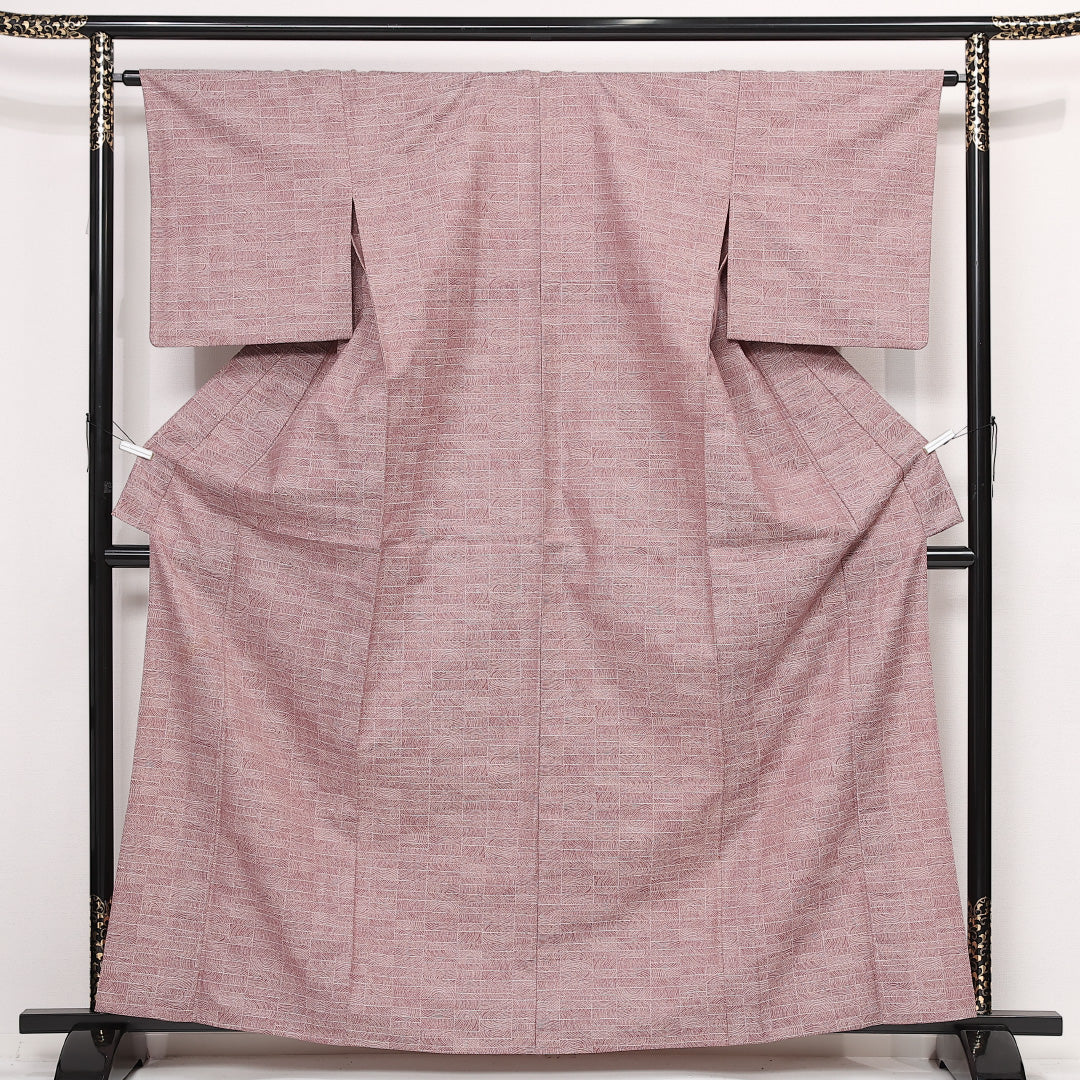 未使用品 紬 薄茶色 木々 身丈164.0cm 裄丈65.0cm 袷 正絹 楽天市場】【新古品】 本場大島紬 着物 大島紬 正絹 袷 染大島