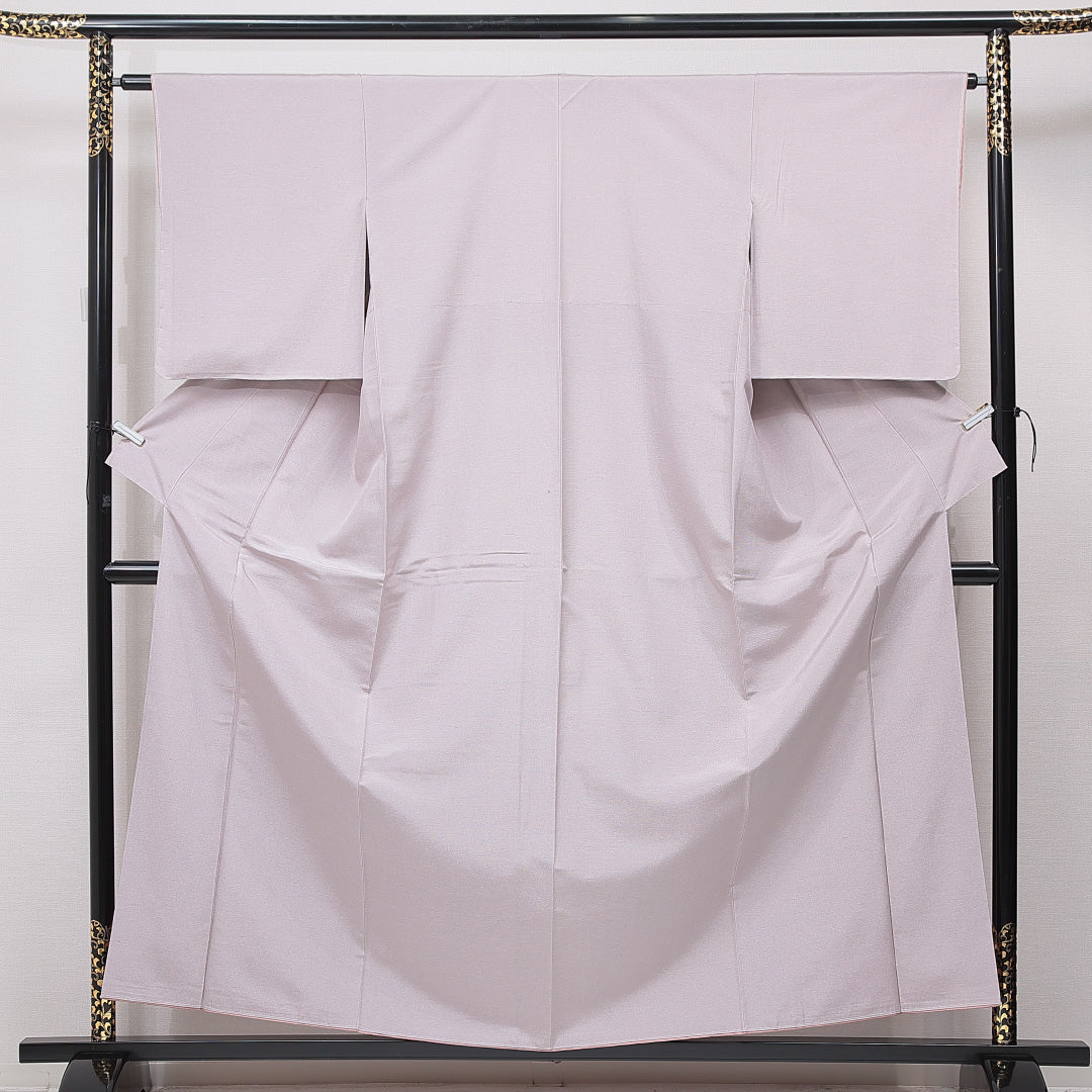 色無地 紫系 正絹 袷 1219-15745 背面全体