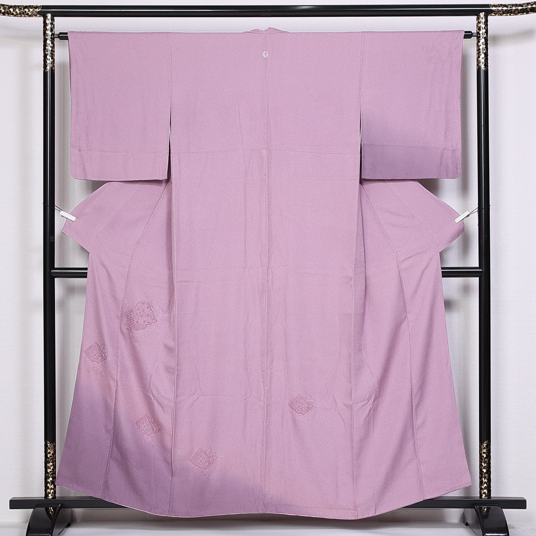 中古・リサイクル着物】 訪問着 身丈158cm 裄丈62cm Aランク 袷 一つ紋 