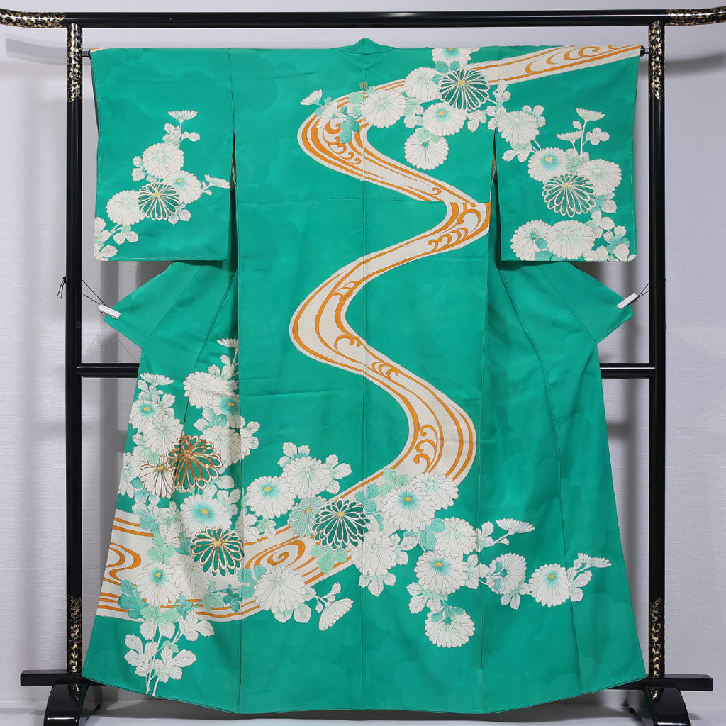 訪問着 身丈164.5cm 裄丈64cm 正絹 名品 【中古】（訪問着 身丈161cm  