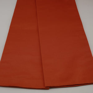 半幅帯 帯丈408cm 正絹 小袋帯 全通 仕立て上がり カジュアル Bランク 朱系 1225000170416