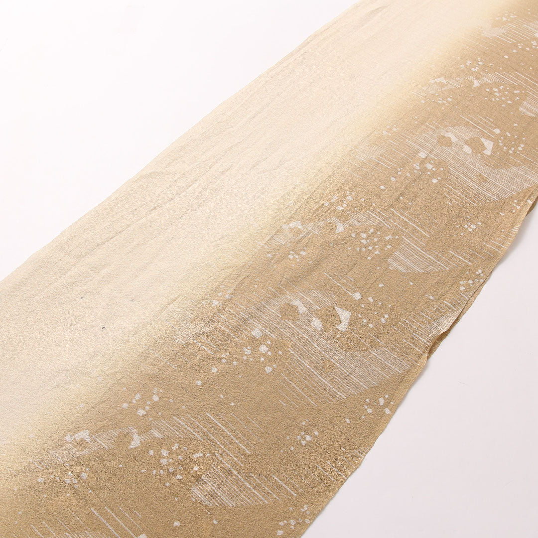 帯揚げ 夏物 絽 正絹 Bランク クリーム系 黄系 1230-00565