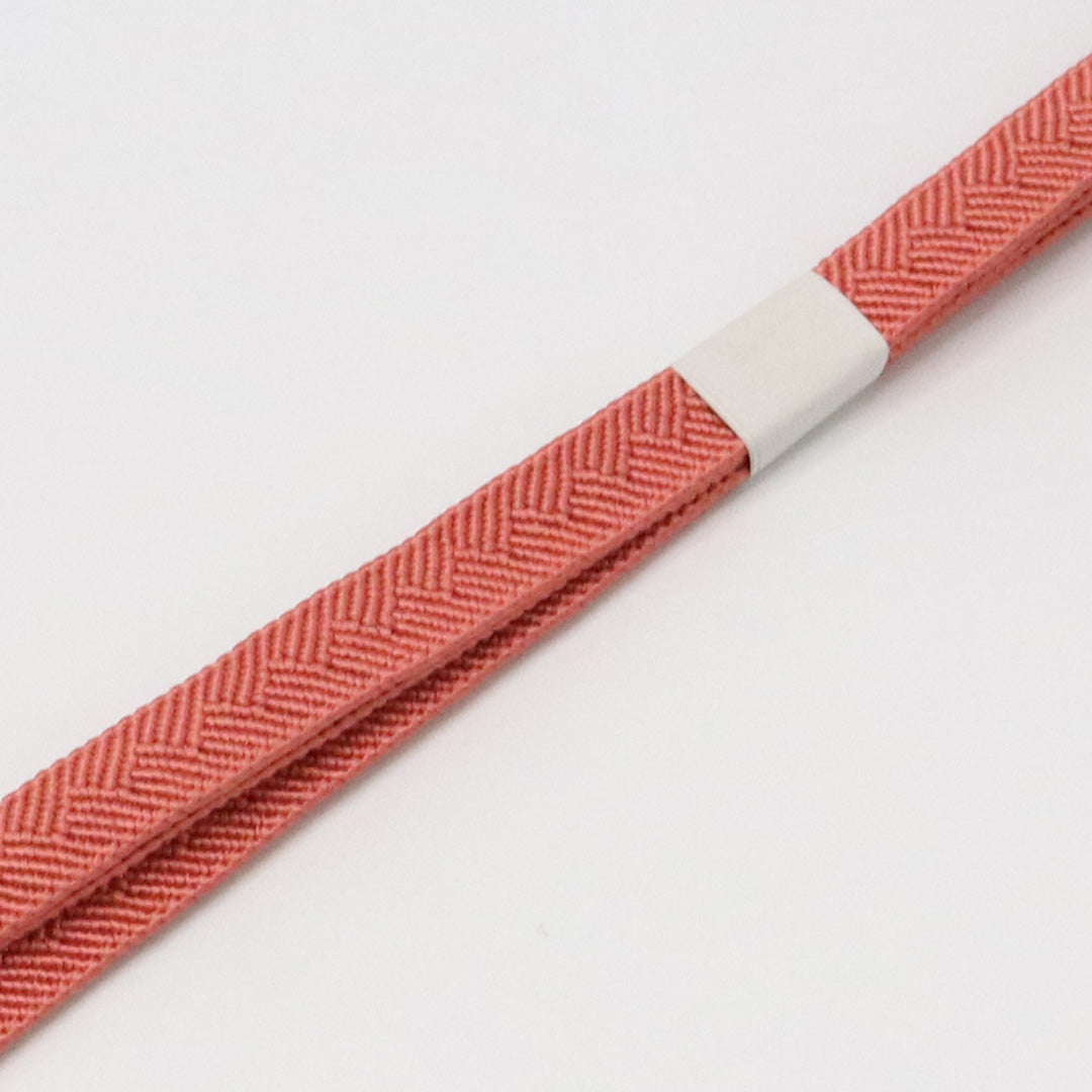 新古品 帯締め 正絹 Nランク 平組紐 笹浪組 茶系 1236-01101
