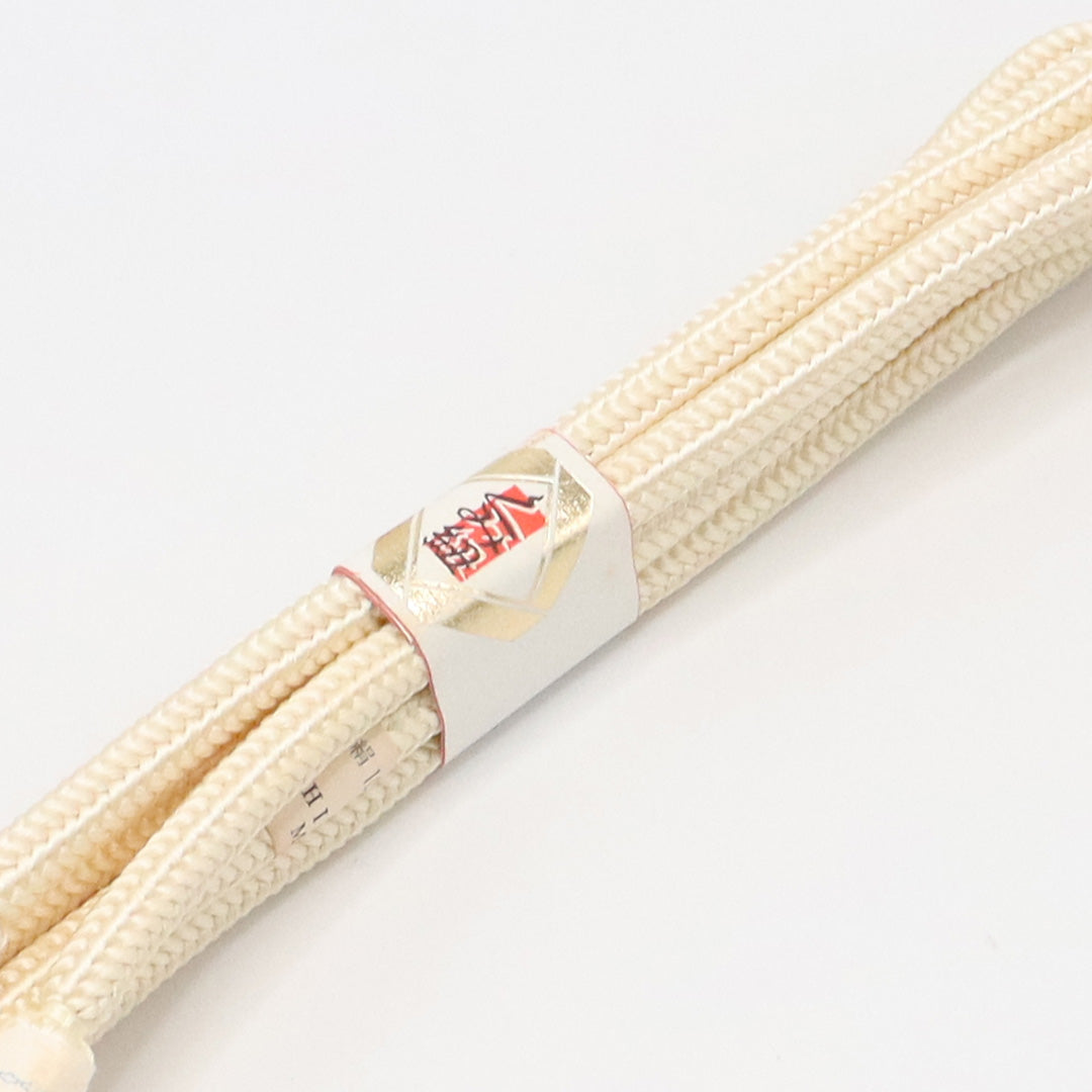 新古品 帯締め 留袖用 正絹 Nランク 丸組紐 白系 1236-01071