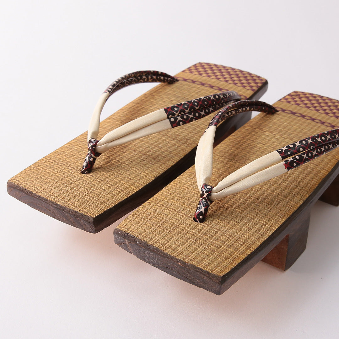 下駄 Aランク カジュアル 木製 い草 和装小物 茶系 1244-00992