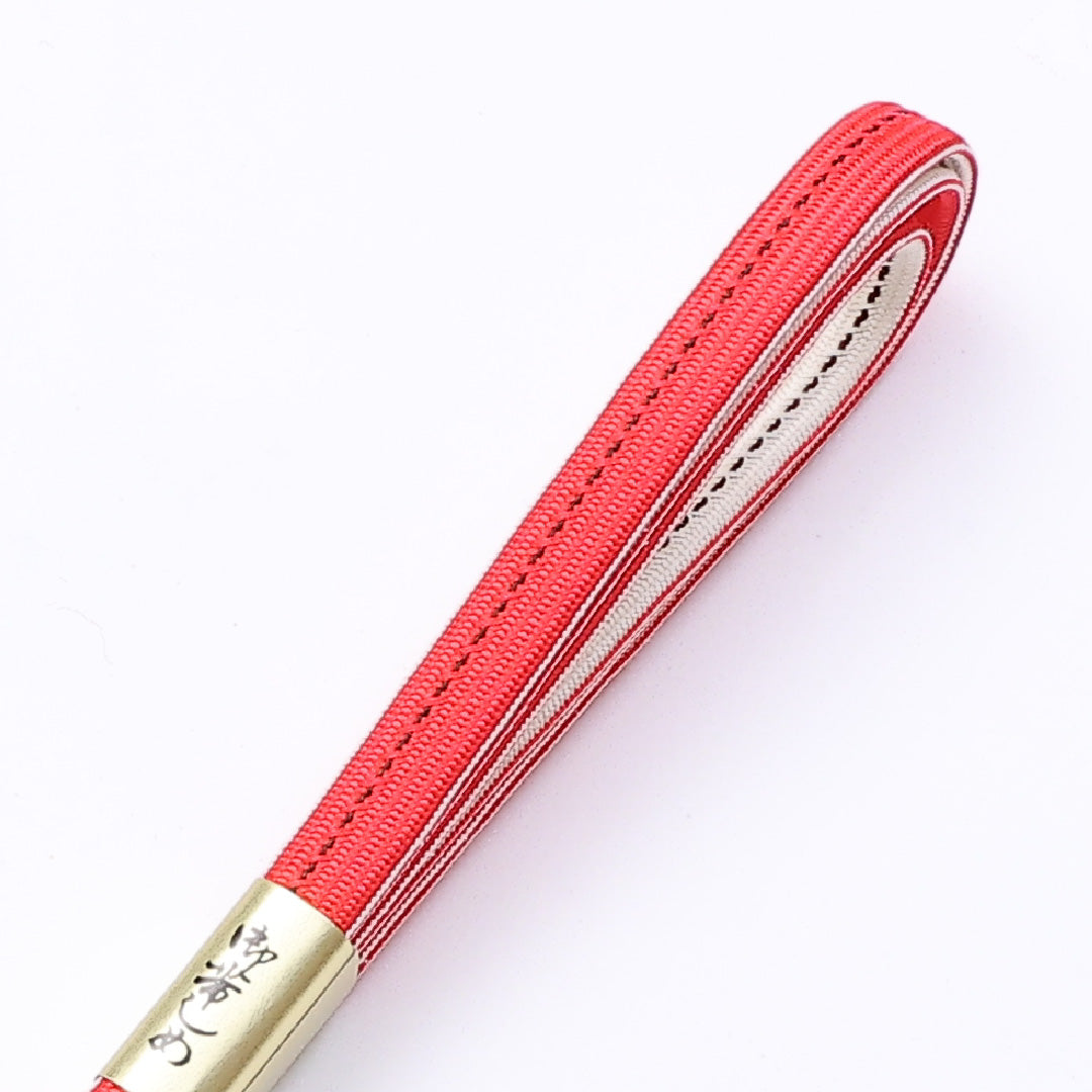 新古品 帯締め 平組紐 正絹 ピンク系 Nランク 1236-000693
