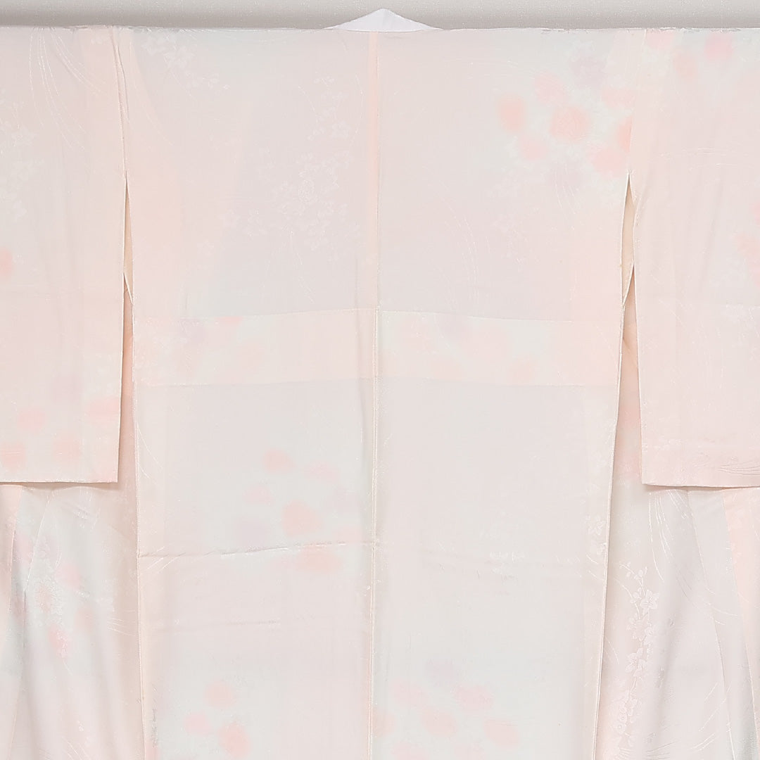 長襦袢 無双袖 身丈128cm 裄丈64cm 正絹 Sランク Lサイズ ピンク系 RP 1239-13442