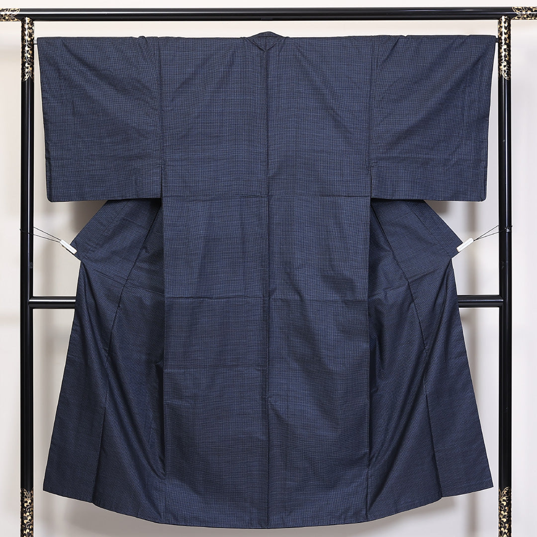 男物 大島紬 袷 身丈146cm 裄67.5cm 男着物 正絹 Sランク 1219-00043