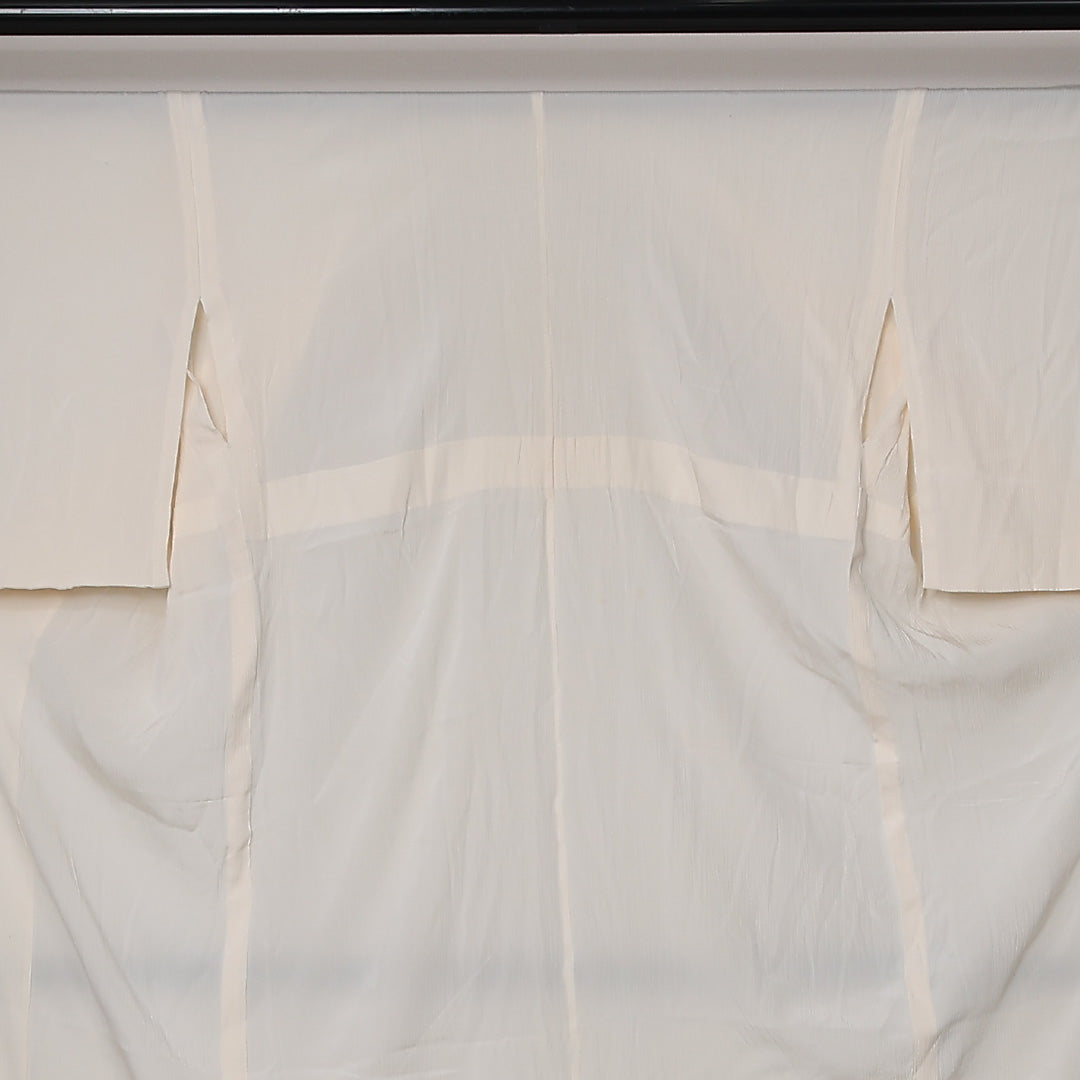 長襦袢 単衣 身丈125cm 裄丈64cm 正絹 Cランク Mサイズ クリーム系 LP 1239-12696