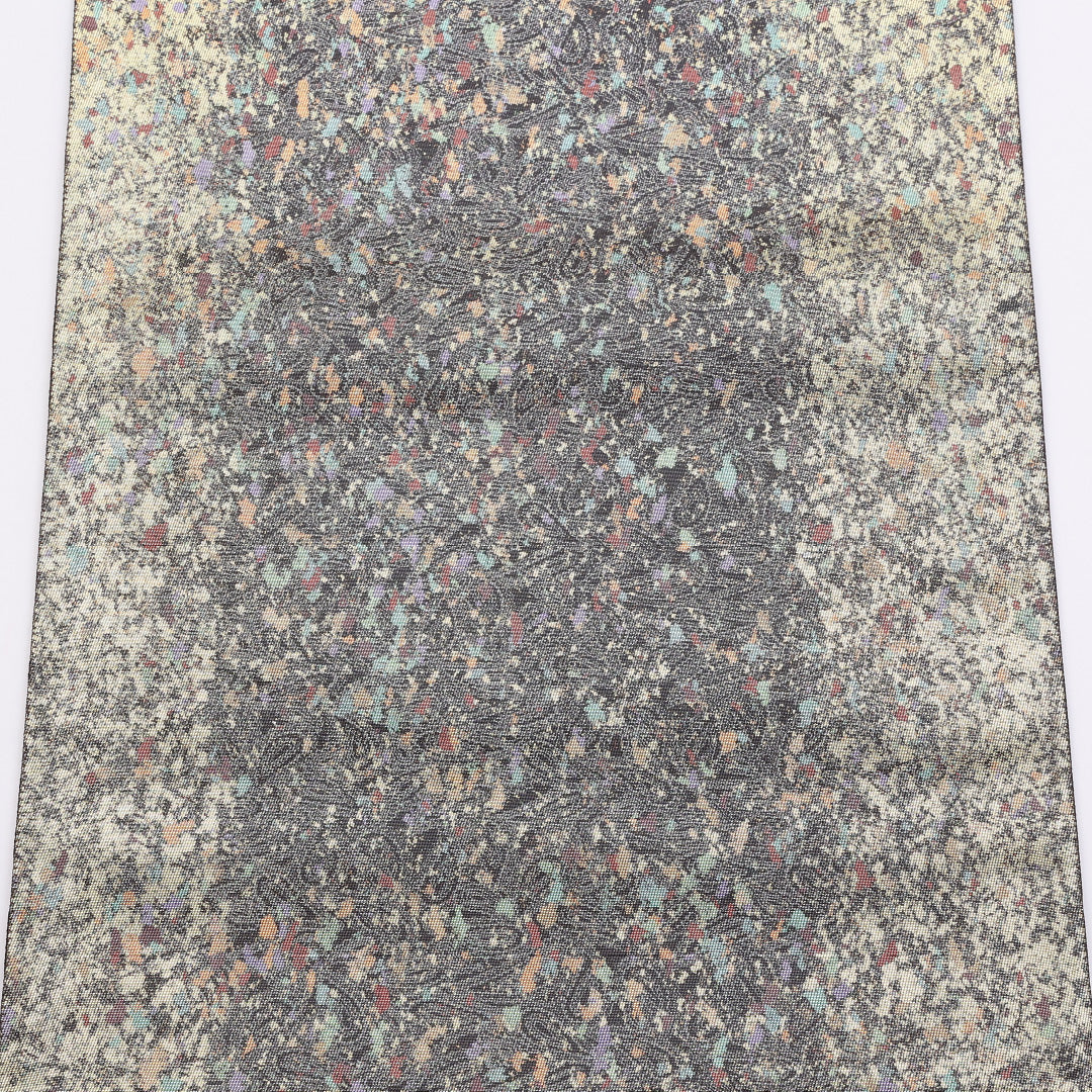 袋帯 帯丈432cm 正絹 六通 セミフォーマル 砂子 銀系 1243-00891