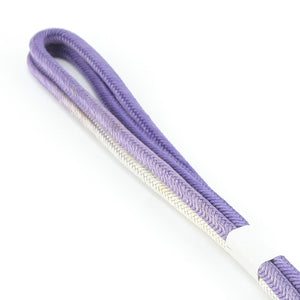 帯締め 丸組紐 正絹 紫系 Bランク 和装小物 1221000357420