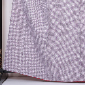 小紋 袷 身丈164cm 裄66.5cm 紫系 鹿の子柄 洗える着物 Aランク 1215-01865-3420