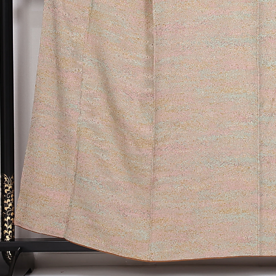 小紋 身丈161cm 裄丈64cm Aランク 袷 洗える着物 ポリエステル 広衿 1215-10027