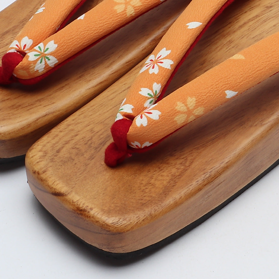 未使用品 下駄 カジュアル FREE 木製 Bランク 和装小物 茶系 1244-00775