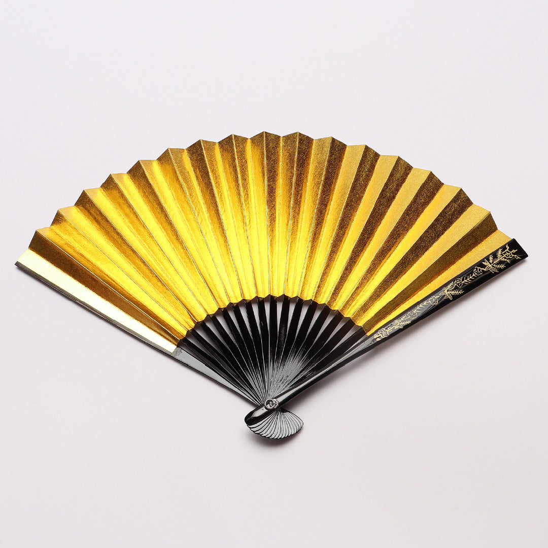 扇子 末広 留袖用 竹製 紙 Sランク 和装小物 金系 銀系 1240-00519