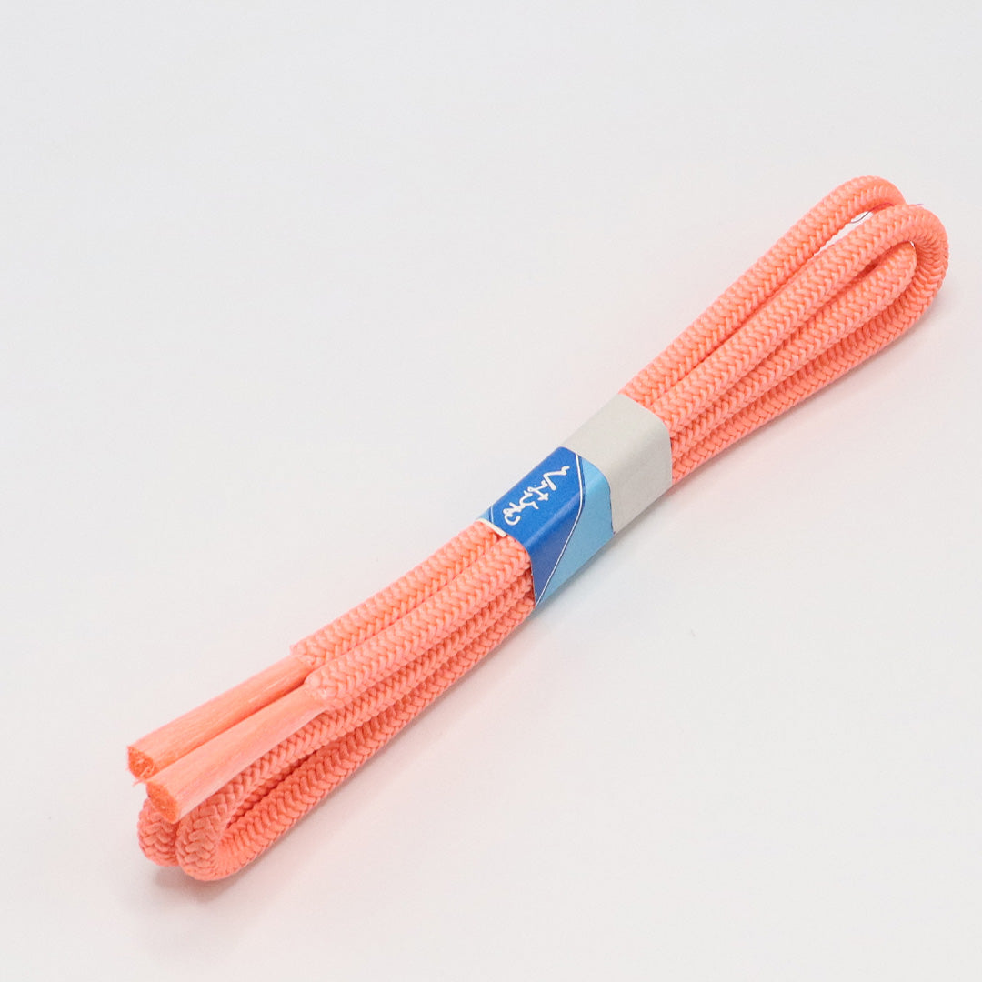 新古品 帯締め 正絹 Nランク 丸組紐 朱系 ピンク系 1236-01107